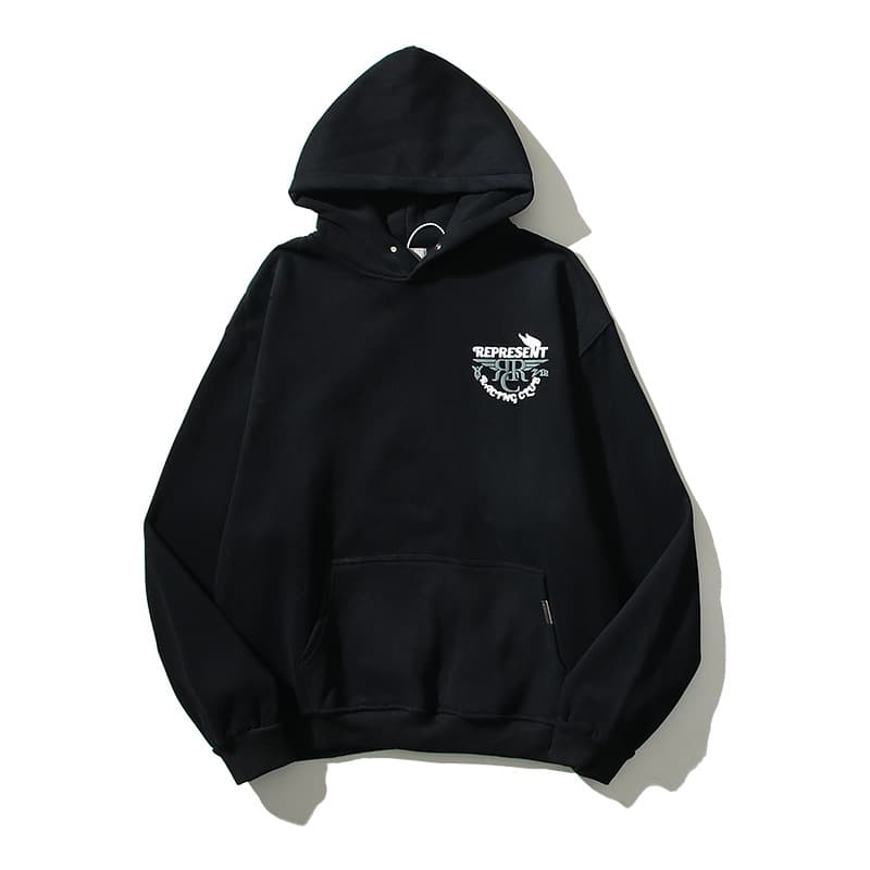 Cross-border autumn and winter high street REP three-dimensional foaming letters plus velvet hooded sweatshirt men and women loose ins trendy hoodie - OrientDig Spreadsheet