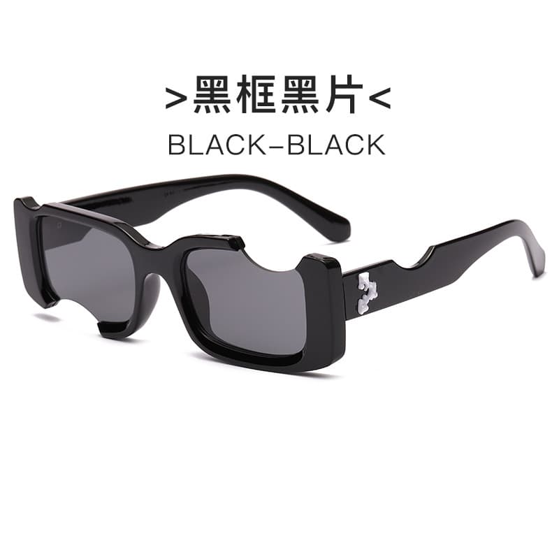 New European and American personalized notched sunglasses Street shooting catwalk fashion sunglasses cross-border Fashion men and women sun glasses - OrientDig Spreadsheet