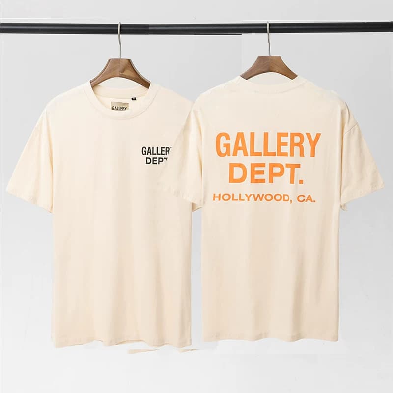 VLONE FOG GALLERY DEPT basic letter LOGO printed short-sleeved T-shirt pure cotton Tee trendy loose men - OrientDig Spreadsheet