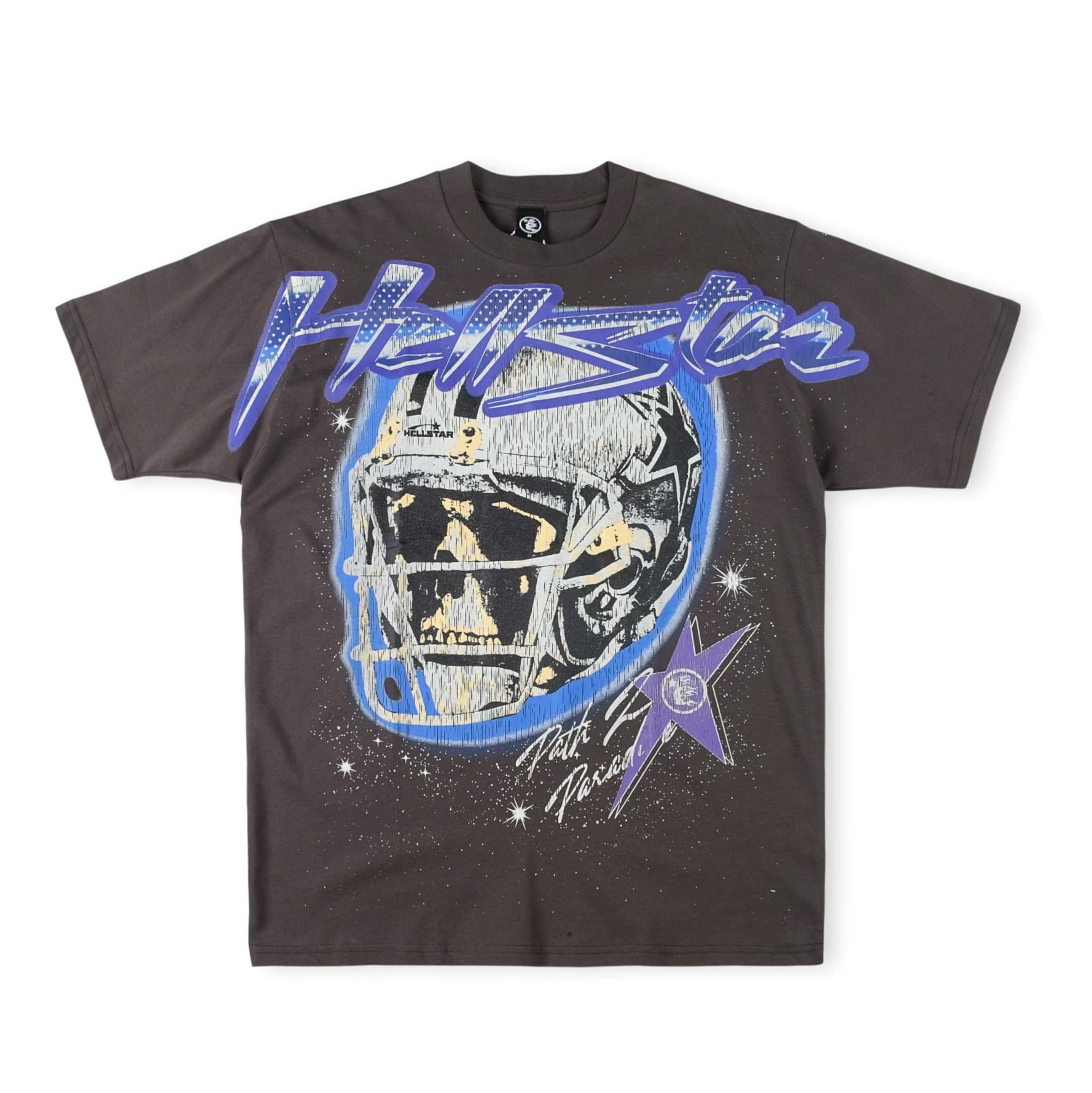 2023 Summer Creative Fun Skull Helmet Printing Men and Women Loose Hip-Hop Cotton Round Neck Tide Brand Short Sleeve T-Shirt - OrientDig Spreadsheet